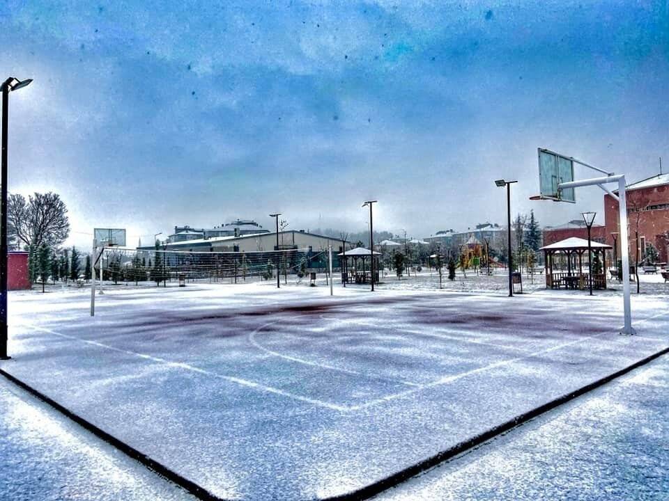 Sungurlu’da kar yağışı sonrası kartpostallık görüntüler