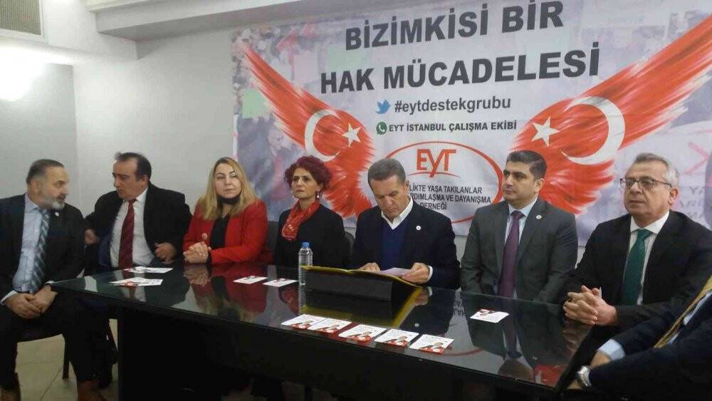 TDP Genel Başkanı Sarıgül, EYT Federasyonu üyeleriyle bir araya geldi