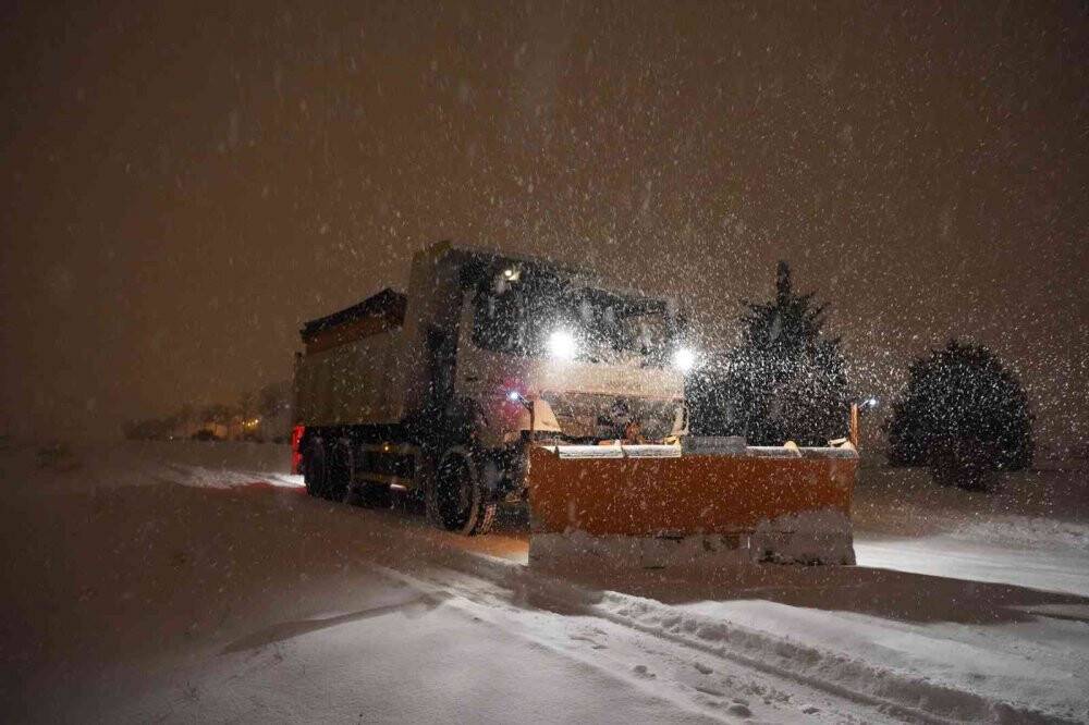 Selçuklu’da kar mesaisi