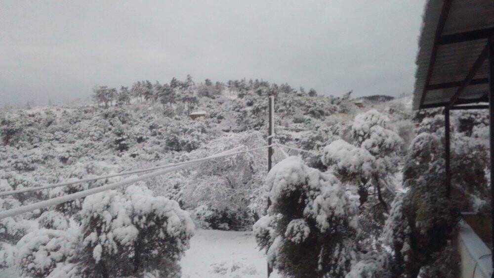 Bodrum da beyaza büründü