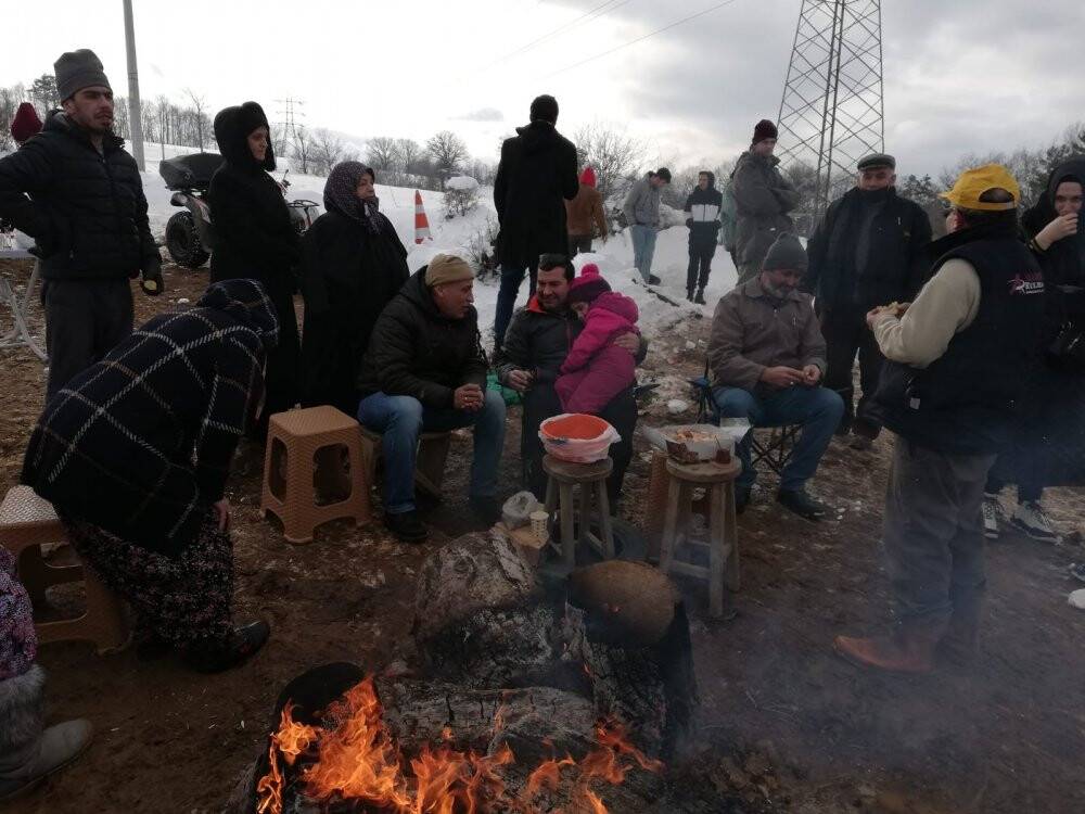 Kızak şenliği renkli görüntülere sahne oldu