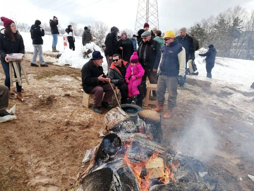Kızak şenliği renkli görüntülere sahne oldu
