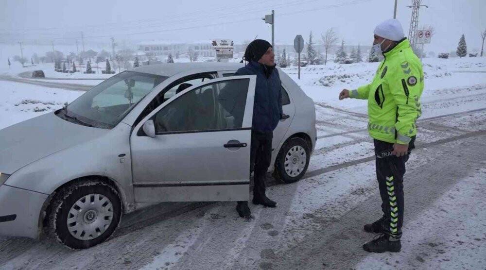 Konya’da kar yağışı yeniden başladı