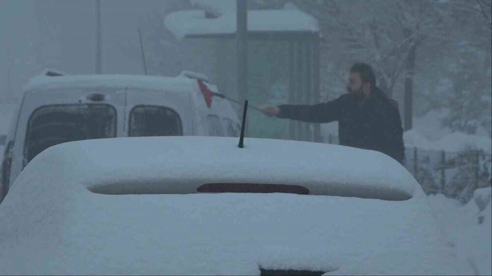 Konya’da kar yağışı yeniden başladı