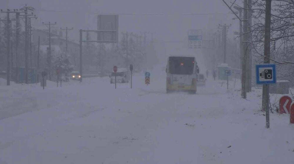 Konya’da kar yağışı yeniden başladı