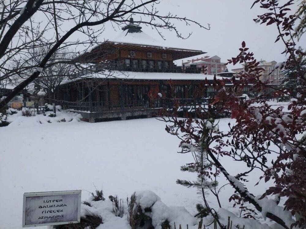 Konya’da karın keyfini çocuklar çıkardı