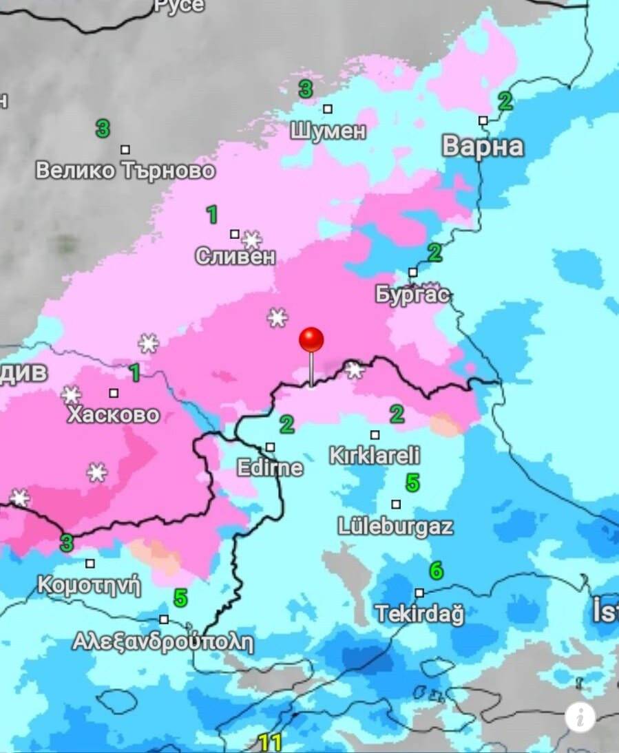 Balkanlardan kar yurda giriş yaptı: Edirne’nin sınır köyleri beyaza büründü