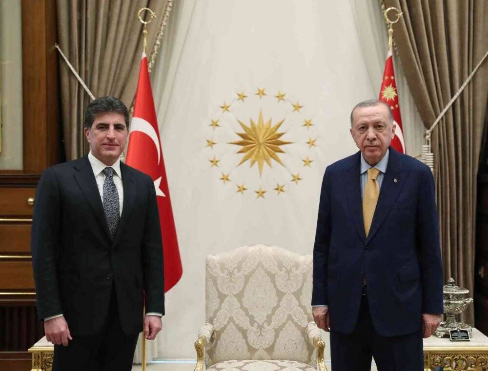Cumhurbaşkanı Erdoğan, IKBY Başkanı Barzani’yi kabul etti