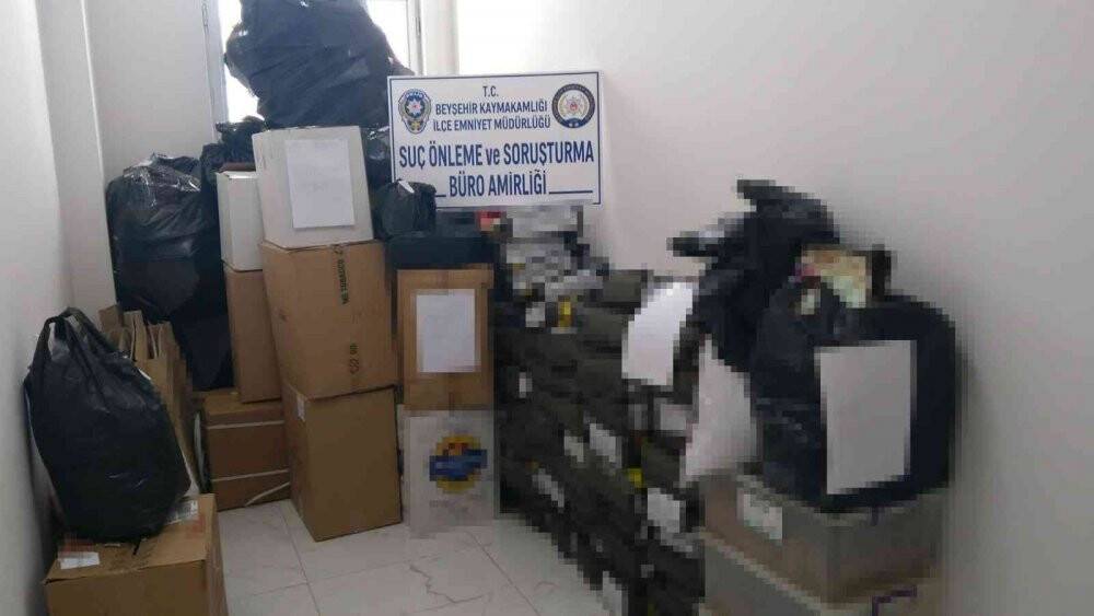 Konya’da kaçak sigara operasyonu: 7 gözaltı
