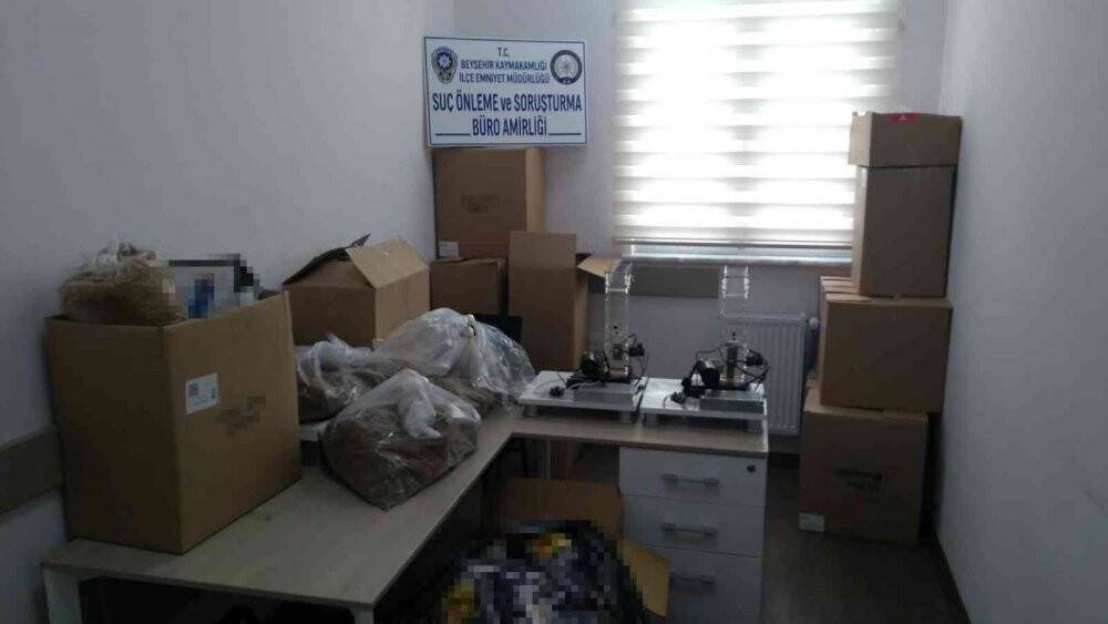 Konya’da kaçak sigara operasyonu: 7 gözaltı