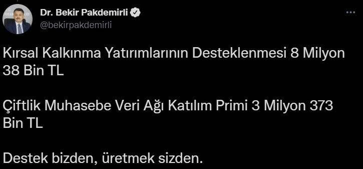 Tarım destek ödemelerini çiftçilerin hesaplarına aktarmaya başladık