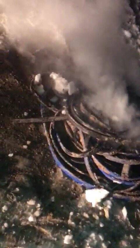 Konya'da kablo hırsızları jandarmaya yakalandı