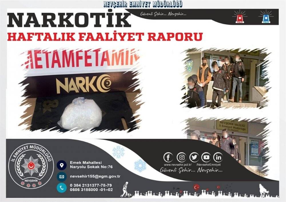 Uyuşturucu Madde Ticarete yapan 3 kişi tutuklandı