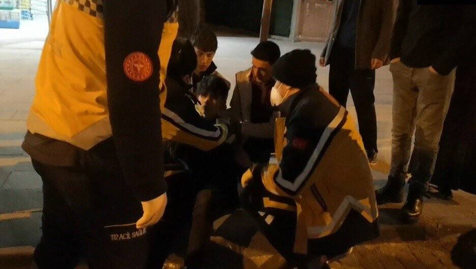 Konya'daki motosiklet kazası araç kamerasında