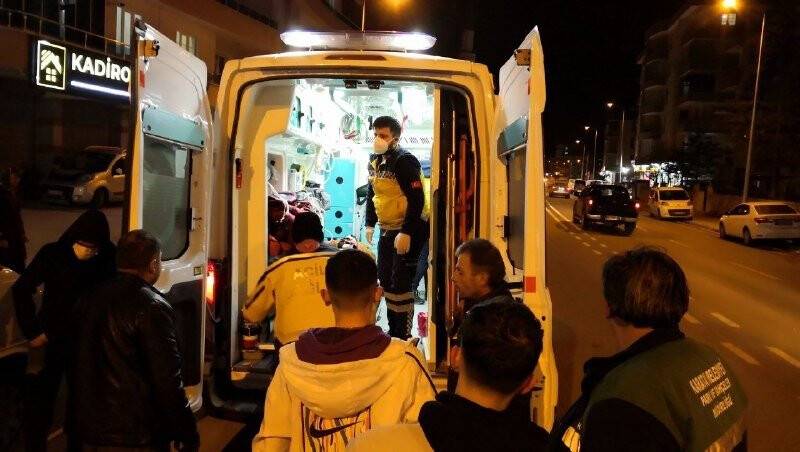 Konya'daki motosiklet kazası araç kamerasında