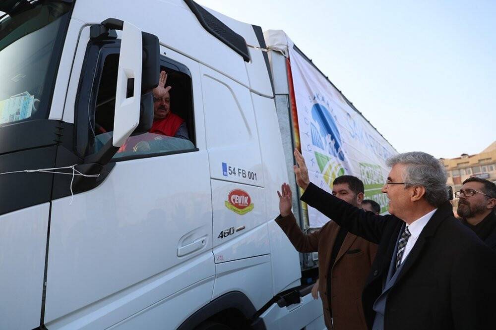 Sakarya’dan kardeş şehir Ağrı Taşlıçay’a yardım eli