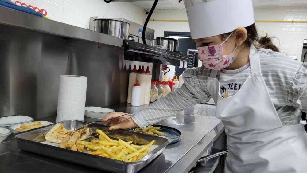 Minik aşçılar işbaşında