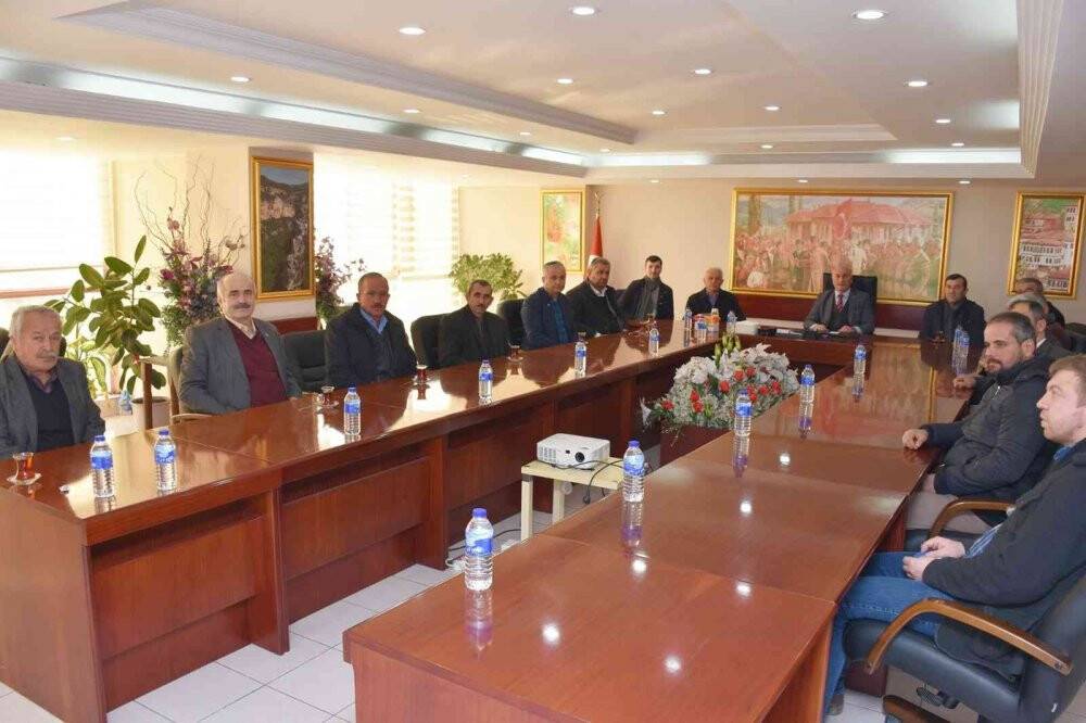 Muhtarlardan başkan Sözen’e teşekkür