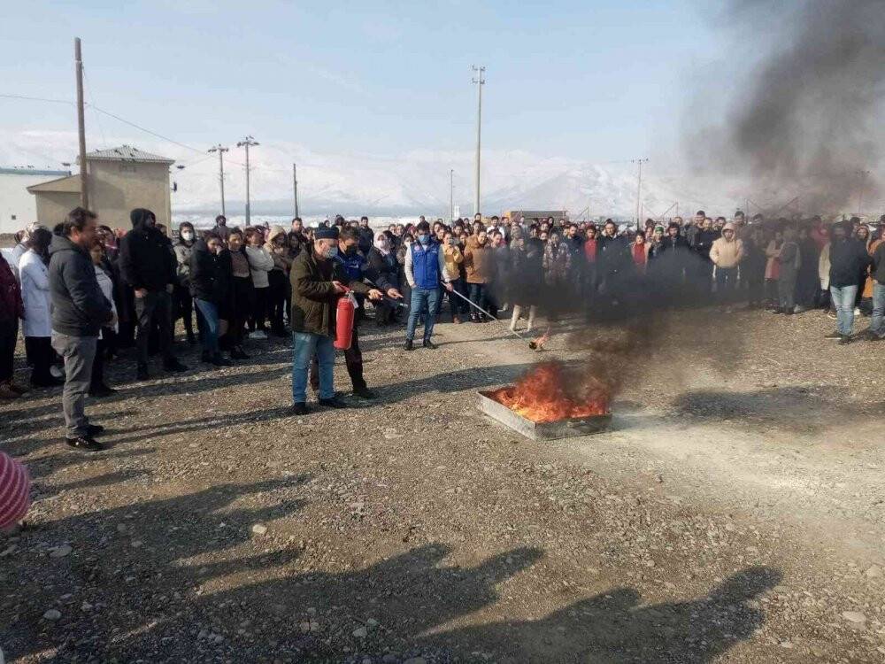 AFAD’dan yangın söndürme tatbikatı