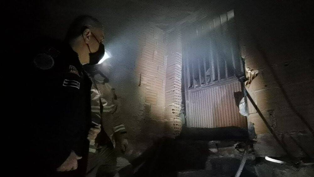 Yangına taşlarla müdahale ettiler, 30 tavuk telef oldu