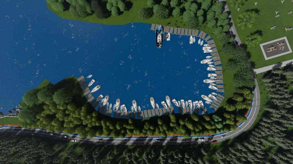 Hamsilos’a bisiklet ve yaya yolu