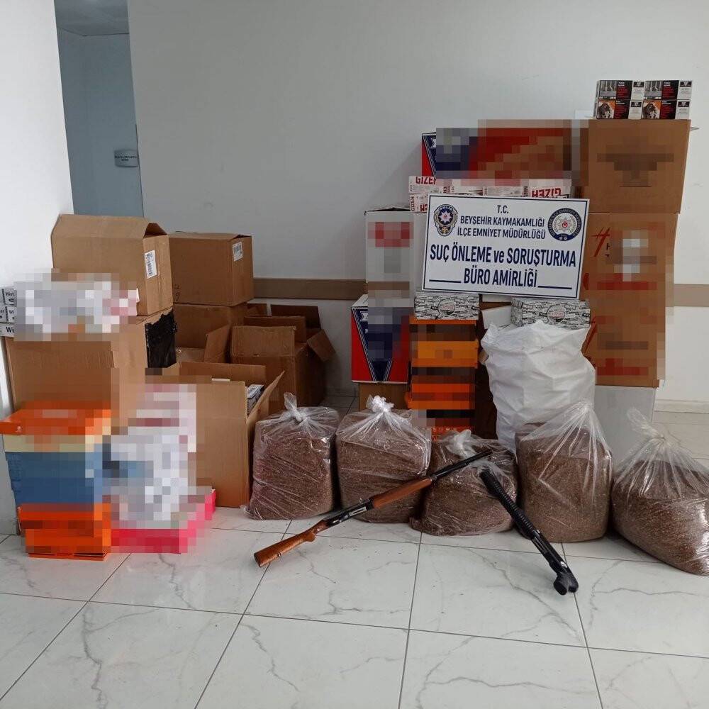 Konya’da kaçak sigara operasyonu