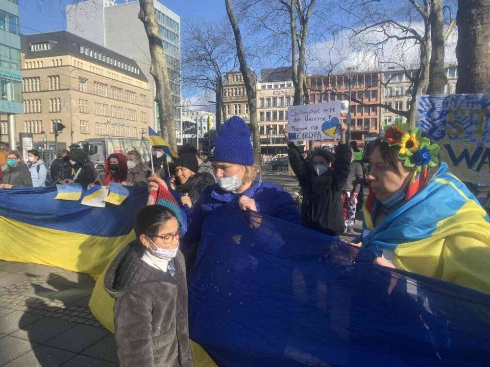 Almanya’da Rusya karşıtı protesto