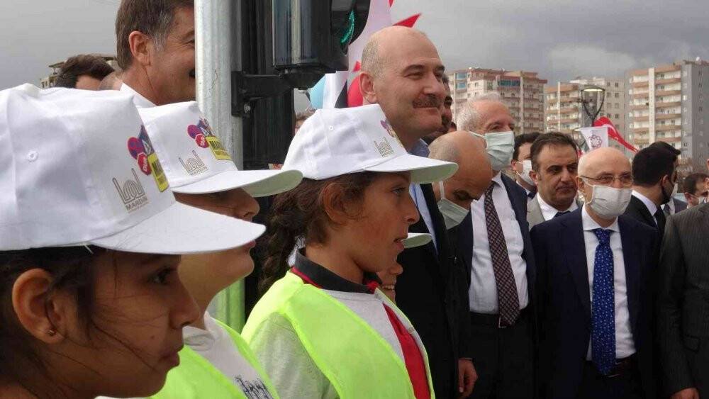 İçişleri Bakanı Soylu trafik eğitim parkını ziyaret etti