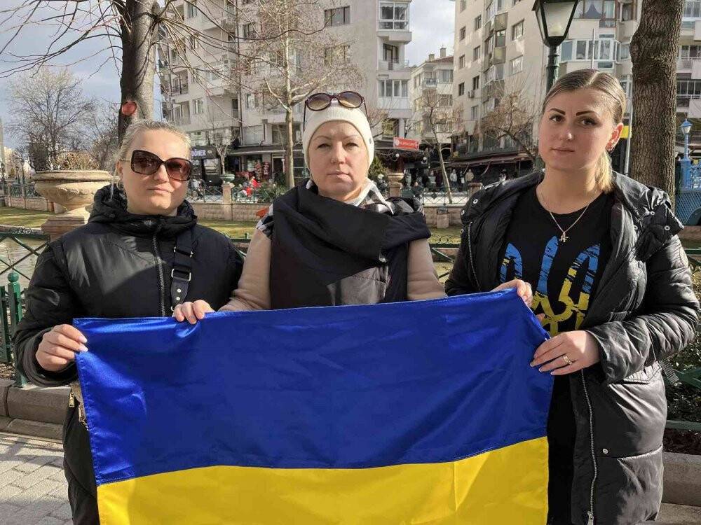 Savaş bölgesindeki kızı ile görüntülü konuştu