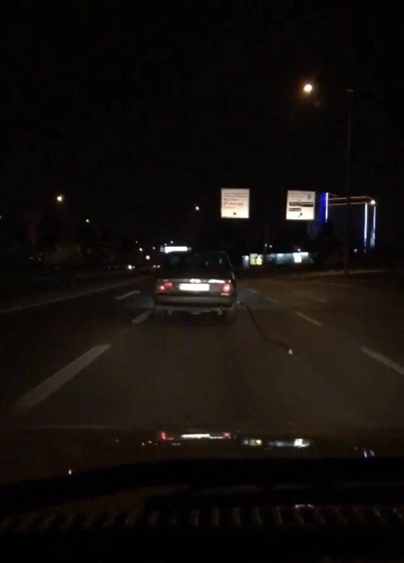 Kopardığı yakıt pompasıyla yoluna devam etti