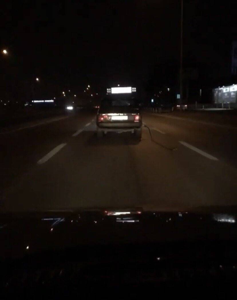 Kopardığı yakıt pompasıyla yoluna devam etti