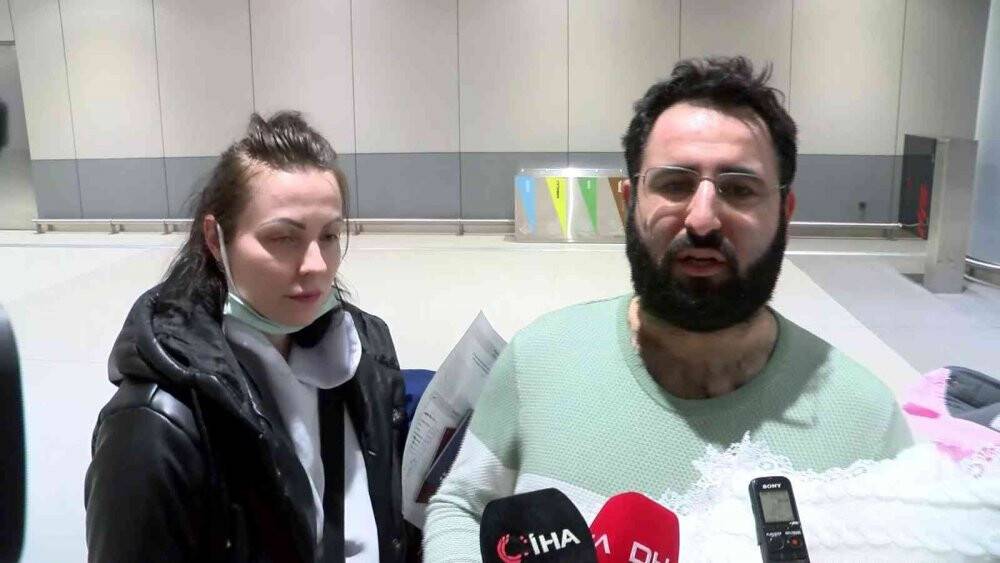 Savaştan üç saat önce doğan bebek ailesiyle birlikte yurda döndü