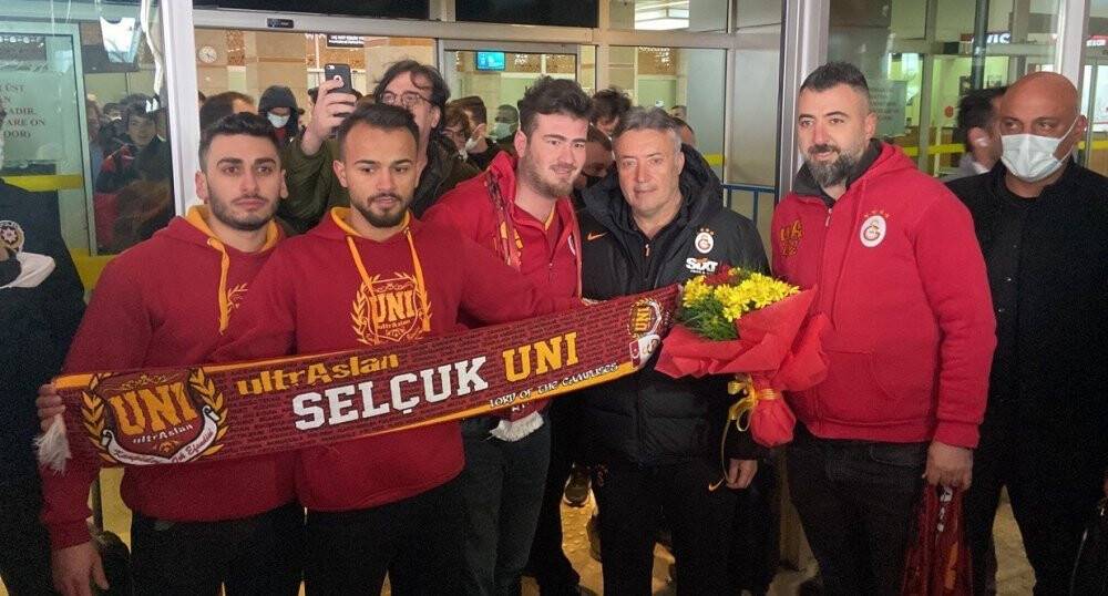 Galatasaray kafilesi Konya’ya geldi