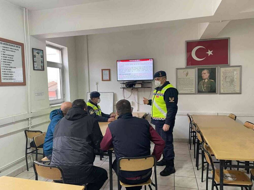 Ring aracı şoförlerine uygulamalı trafik eğitimi