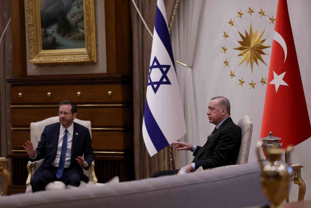 Cumhurbaşkanı Erdoğan, İsrail Devlet Başkanı Herzog’u resmi törenle karşıladı