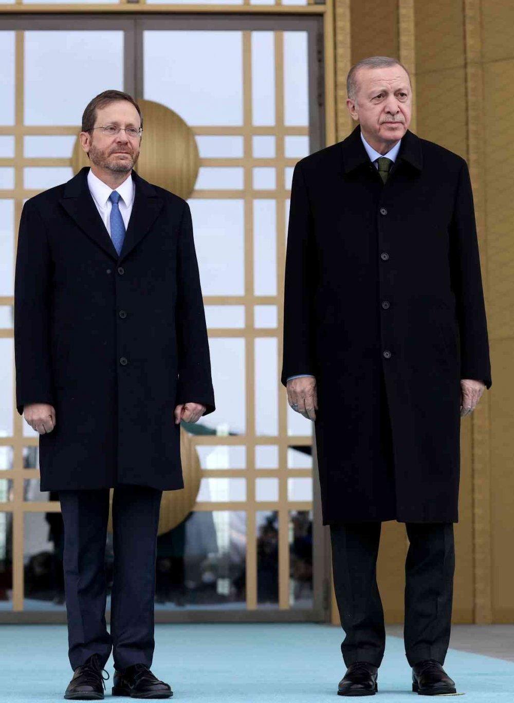 Cumhurbaşkanı Erdoğan, İsrail Devlet Başkanı Herzog’u resmi törenle karşıladı