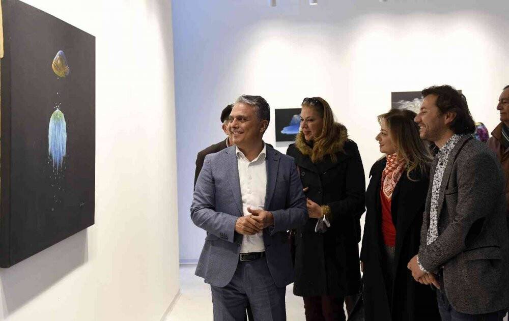 Çoban ressam, çevre kirliliğini resimleriyle anlattı