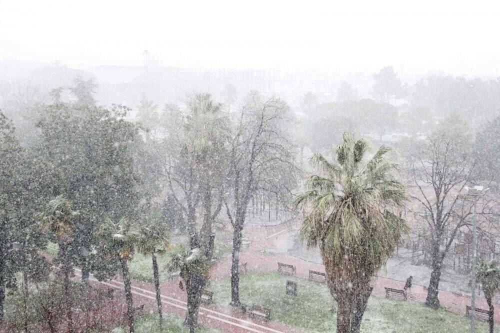 Samsun’da kuvvetli kar yağışı