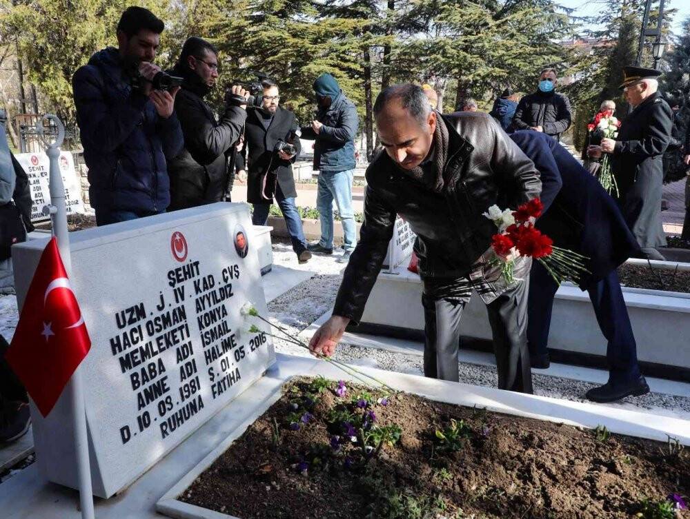 Konya’da Çanakkale Zaferi’nin 107. yıl dönümünde şehitler anıldı
