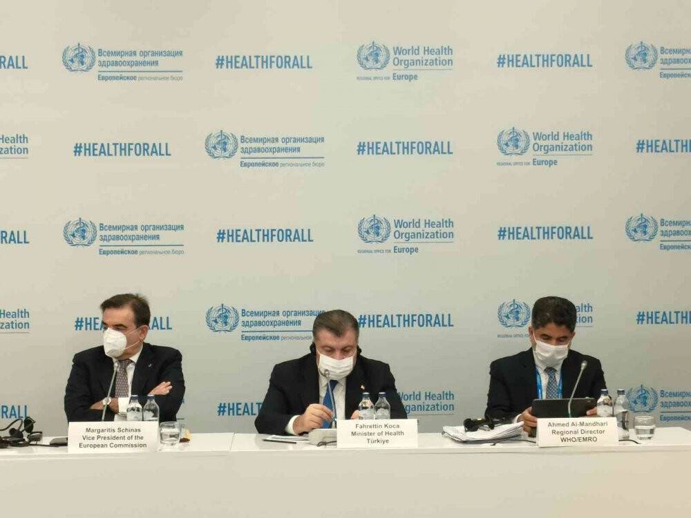 Sağlık Bakanı Koca, Avrupa Bölgesi Göç ve Sağlık Yüksek Düzeyli Toplantısı’nda konuştu