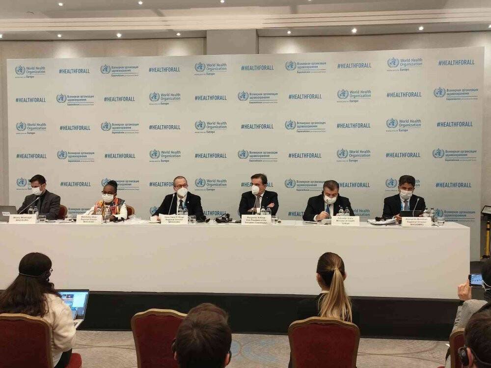 Sağlık Bakanı Koca, Avrupa Bölgesi Göç ve Sağlık Yüksek Düzeyli Toplantısı’nda konuştu