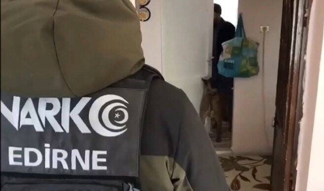 Edirne’de uyuşturucu operasyonu: 11 adrese baskın
