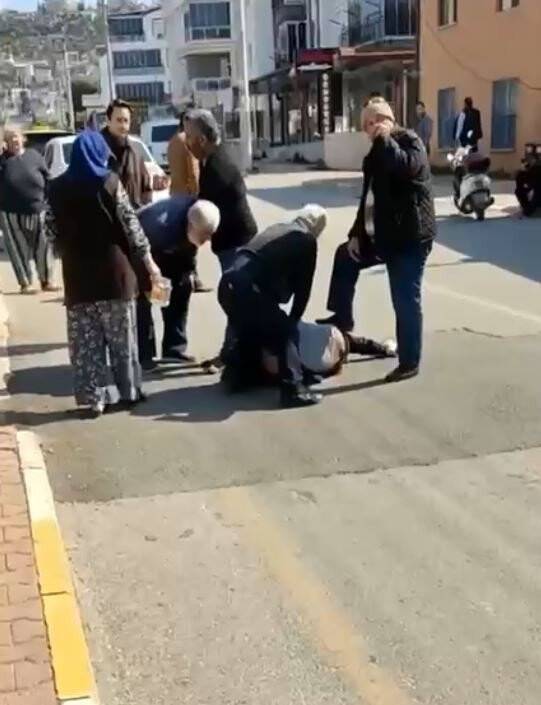 Su sayacı hırsızlığı şüphelisine  yaşlı adamdan tekme