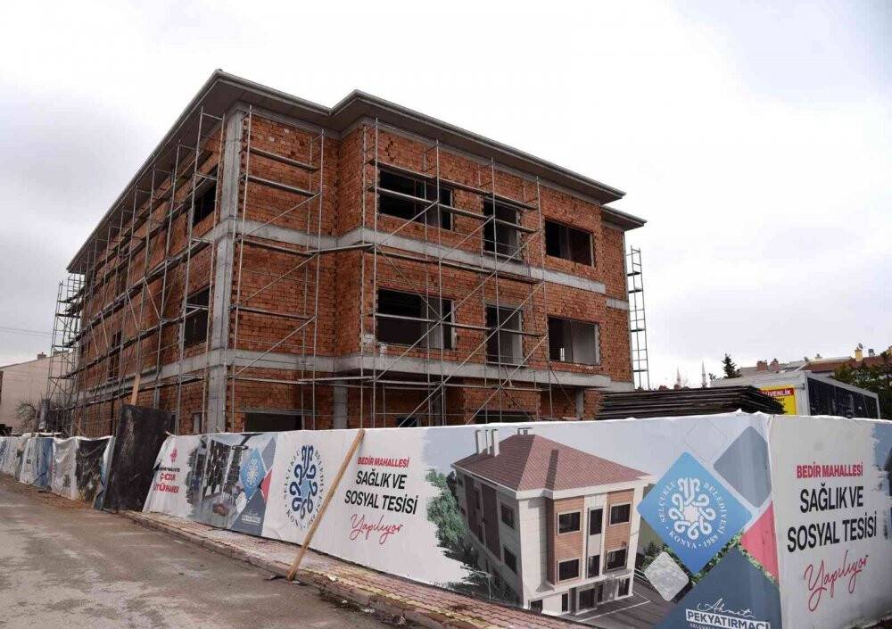 Selçuklu’da "Bedir Sağlık ve Sosyal Tesisi"nde çalışmalar sürüyor