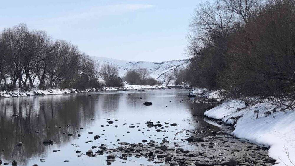 Kars’ta kartpostallık kış manzarası