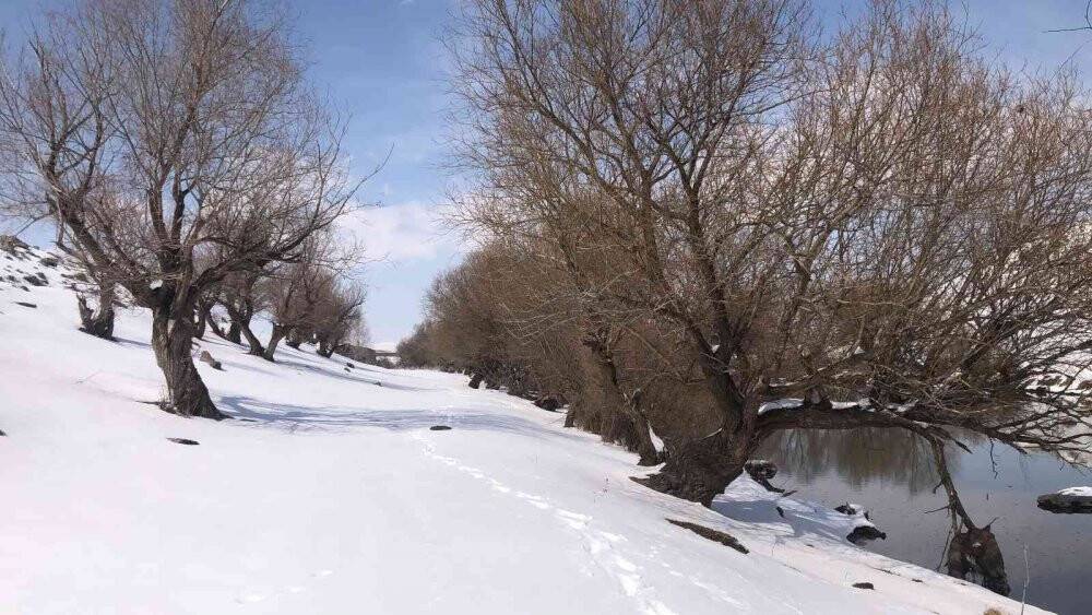 Kars’ta kartpostallık kış manzarası
