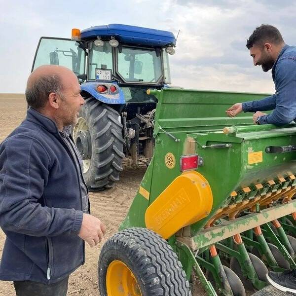 Kulu’da 300 bin dekarlık alanda ekin ekilmeye başlandı