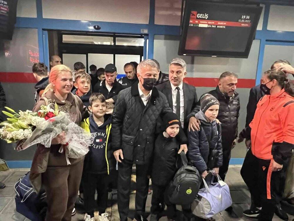 Ukraynalı sporcular Trabzon’a geldi