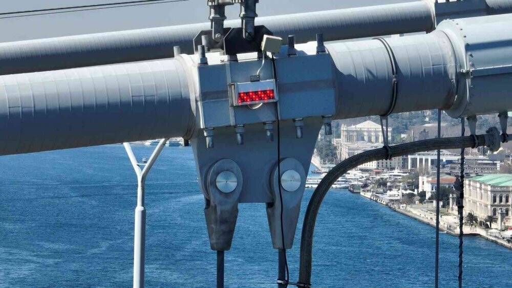 15 Temmuz Şehitler Köprüsü’ndeki bakım çalışması havadan görüntülendi