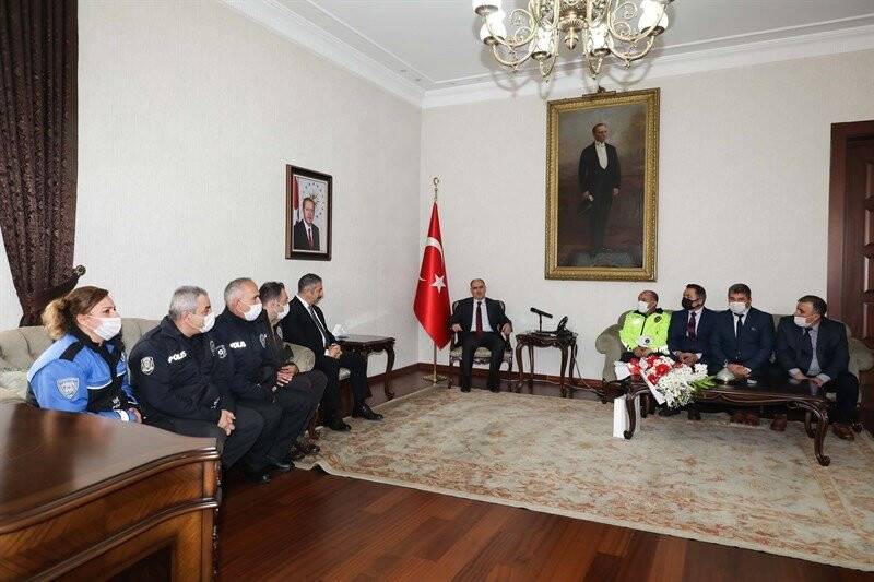 Konya Emniyet Müdürü Dinç’ten Vali Özkan’a ziyaret